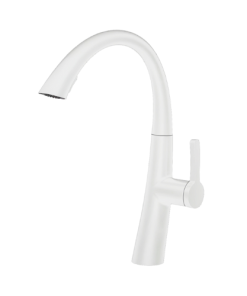 ברז מטבח נשלף WAVE לבן AQUILA PREMIUM